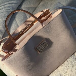 Loungefly Harry Potter Pink Rose Gold Deathly Hollows Elder Wand Handbag